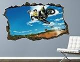 Wandtattoos Motorradsport benutzerdefinierte Vinyl-Wandtattoo Skin-Stick 50 x 70
