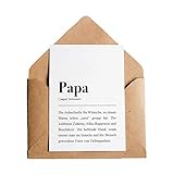 Papa: Karte mit Umschlag – Papa D