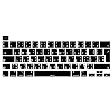 MiNGFi Thai Tastatur Silikon Schutz Abdeckung für 2020 MacBook Pro 13' and 2019 2020 2021 MacBook Pro 16' Modell M1 A2338 A2289 A2251 A2141 EU/DE/ISO Keyboard Layout - Schw