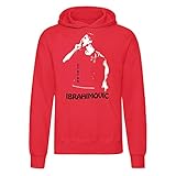 Art T-Shirt, Zlatan Ibrahimovic Kapuzenpullover, Unisex, Rot, XXL