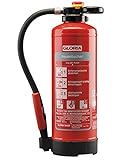 Gloria P6PRO – Profi Auflade Feuerlöscher (ABC) mit Wandhalter und Plak