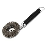 Weber Scrub Grill Brush Grillbürste mit Metallschwamm, 30 cm, Schwarz/Silb