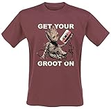 Guardians of the Galaxy Vol.2 - Get Your Groot on Männer T-Shirt rot XXL