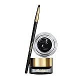 L'Oréal Paris Wasserfester Eyeliner, Farbintensiver Gel-Eyeliner mit präzisem Pinsel, 24h Halt, Super Liner Gel Intenza, Nr. 01 Pure Black, 1 x 2,8 g