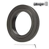 JINTU T-Halterung (T2) Adapter Kamera Objektiv Anschluss Adapter für Canon EF EOS SLR 4000D 2000D 1200D 600D 700D 750D 250D 200D 80D 77D 70D 60D 1100D 50D 7D 6D 5D 5Ds T7i T7s T6s T6i T6 T5i T5 T4