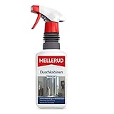 Mellerud Duschkabinen Reiniger – Wirksames Spray gegen Kalk- & Seifenreste in der Dusche – 1 x 0,5