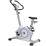 ISE Ergometer Heimtrainer Fahrradergometer mit Magnetbremssystem,Traingscomputer&Tablethalterung-12KG Schwungmasse,mit Motorsteuerung,Pulssensoren (SY-8608)