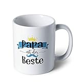 Sweese 650.806 Tasse mit Fotodruck ''Papa ist der Beste'', Kaffeebecher aus Porzellan, Vatertagsgeschenk, Geschenke für männer, 320