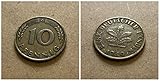 *** Deutschland (1949) 10 Pfennig, Bank Deutscher Länder – Prägezeichen G
