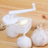 HEVÜY Mini Manuelle Knoblauchstampfer,Obst und Gemüse Zwiebel Zerkleinerer,Ingwerbrecher, Knoblauchhacker,Zerkleinerer Ingwermühle, leicht zu reinigen (White, one Size)