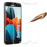 Agadate Kompatibel mit Samsung Galaxy S7 Panzerglas, 9H Härte, Anti-Kratzen, für Samsung Galaxy S7 Schutzfolie, Anti-Bläschen Panzerglasfolie, 2 Stück Displayschutzfolie für Samsung Galaxy S7