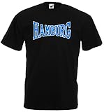 World-of-Shirt Herren T-Shirt Hamburg Fussball Ultras Hansestadt|XL