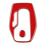 HUAER Kohlefaser geeignet für Chevrolet Camaro 2016-2019 Zubehör Innenausstattung Auto Gang Umschalttafelabdeckung Trim Aufkleb