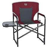TIMBER RIDGE Campingtsuhl zusammenklappbar Regiestuhl faltbar Aluminium Gartenstuhl tragbar leicht belastbar bis 136 kg mit S