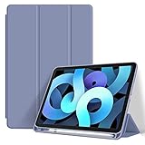 Billionn Hülle für iPad 9/8/7 (10,2', Modell 2021/2020/2019, 9./8./7. Generation), mit Stifthalter & Auto Sleep/Wake, Smart Trifold Stand, L