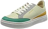 Superdry Damen V6 - Trainer Sneaker, Mustard/Grey/Teal, 38 EU