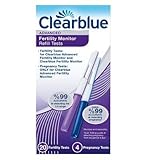 Clearblue Fortschrittliche Fruchtbarkeitsmonitor-Nachfüll-Tests – 20 Fruchtbarkeitstests & 4 Schwang