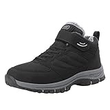 Dorical Herren Warmer Schneestiefel Sneakers Winterschuhe Winterstiefel Laufsneaker Trekking Freizeitschuhe Walkingschuhe rutschfeste Kurz Stiefel Outdoor Sock