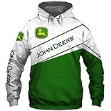 NIUFEITIANLE Hoodies,Jacken,T-Shirt,Kurze Hose John-Deere 3D Voll Drucken Strickjacke Dünn Herren & Damen Beiläufig Polyester Sweatshirt Sport/A/XXL