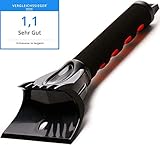 Lyvanas Eiskratzer Auto - VERGLEICHSSIEGER 2020 (Note 1,1)* - langlebiger und Stabiler Profi Eisschaber mit verbessertem Konzept - handlicher Scheibenkratzer in Premium Qualität (Schwarz)