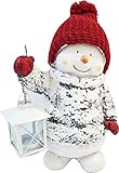 khevga Weihnachtsdeko Deko-Figur Schneemann beleuchtet mit L