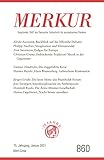 MERKUR Gegründet 1947 als Deutsche Zeitschrift für europäisches Denken - 2021-01: Nr. 860, Heft 1, Januar 2021