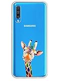 Caler Hülle Kompatibel mit Samsung Galaxy A70 Handyhülle TPU Bumper Silikon Transparent Weiche Schlank Schutzhülle Handytasche Gummi Dünn Flexibel Case Handy Soft Back Cover Handy