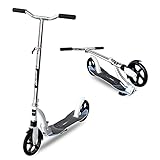 Chalpr City Scooter, Leicht Scooter T-Style Stabile, 230mm Giant XXL Wheel Mit Federung Kickscooter, City-Roller aus Aluminiumlegierung, Klappbar und Höhenverstellbar, Stoßdämp