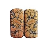 Generic Austrian Natural Pinolith Pair Cabochon, Round Shape, Size 20x9x3 MM, Earring Pair, Jewellery Making, Handmade, Pinolith Suppliers,24587