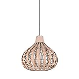 Aniiii Antike Handgemachte Weben Holz Farbe Bambus Rattan Kronleuchter Retro Pendelleuchte DIY Wicker Rattan Lampenschirme Weben Hängelampe Für Bauernhaus Teestub