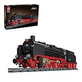 Technics Train Building Set, 1173 + Stücke Retro Lokomotive Zug Modell mit Zugspur, Bausteine, die mit Lego kompatib