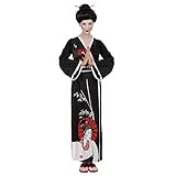 Widmann - Kostüm Geisha, Kimono, Gürtel, Stäb