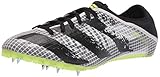 adidas Men's Sprintstar Running Shoe, Crystal White/Core Black/Solar Yellow, 7