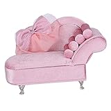 Tubayia Prinzessin Sofa Samt Schmuckschatulle Schmuckkästchen Schmuck Aufbewahrungsbox mit Spieg