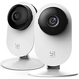 YI Home Camera 1080p 2 Stücke,Ip Kamera Wifi Überwachungskamera Innen mit Bewegungserkennung, Push-Benachrichtigung, Zweiwege-Audio, Nachtsichtfunktion, Smart Kamera für Telefone iOS