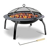 WLQWER Holzkohlegrill BBQ Grill Charcoal Grill Picknickgrill Tragbar Klappgrill Grill, Grill Und Rost Für Garten Terrasse Hof Und Camping