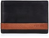 Fossil Herren Quinn Leder Bifold Geldbörse 11,43 cm L x 2,54 cm B x 9,525 cm H