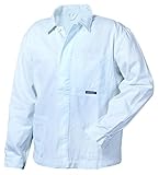 HighMax Langjacke Arbeitsjacke Jacke ohne Bund Baumwolle 290G Öko-Tex-100 Weiß Maler Labor Lebensmittel (46)