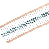 sourcing map 50 Stk.Metallfoile Widerstand 1% Toleranz 5 Farbe Band 330 Ohm 0,5W 1/2W