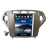 Radio für Ford Mondeo mk4 2007-2010 Android 11.0 Autoradio Radio Navigationssystem Multimedia Stereo WiFi 4G Spiegel Link BT Freisprechfunktion Lenkradsteuerung Rückfa(Size:6+128G,Color:Silver 8core)