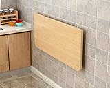 F-XW Wand Klapptisch Platzsparender Schwimmender Schreibtisch, Wandklapptisch für Arbeitszimmer, KüChe, WäScherei, L60xW25cm L90xW30cm L80xW35cm L110xW45cm L120xW50
