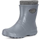 Ladeheid Damen federleichte Eva Thermo Gummistiefel gefüttert LA-750 (Silber, 40 EU)