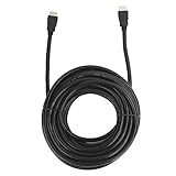 -auf- -Adapter, ABS-Verbindungskabel Schwarz mit -Kabel für Mann für 3D-Fernseher für Heimnetzwerk(15 Meter)