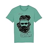 karlskopf Festival T-Shirt Herren | Rock | Rave Outfit | Club | DJ | Musik | Metal | Wacken | Rock am Ring | aus 100% Bio-Baumwolle (Gruen, L)
