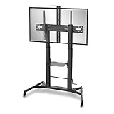 conecto® LM-FS03BT Professional TV-Ständer Standfuß für Flachbildschirm LCD LED Plasma höhenverstellbar 60-100 Zoll (152-254 cm, bis 100 kg Tragkraft) max. VESA 1000x600mm, Stahl, schw