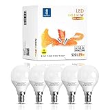 E14 LED Lampe 7Watt, 3000 Kelvin Warmweiss 520 Lumen Glühbirne, 230° Abstrahlwinkel Energiesparlampe E14, Nicht Dimmbar, 5er-Pack