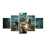 YUXIXI Spiel Elder Scrolls Online-Poster wasserdichte Bilder Leinwandbild Fotoleinwand Wandbild Kunstdrucke Auf Leinwand Ölgemälde Malerei Home Deko Für Flur W