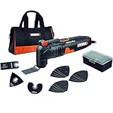 WORX WX679 Sonicrafter Multifunktionswerkzeug 250 W – Schneiden, Schleifen, Sägen, Schaben uvm. mit nur einem Gerät – Schneller Zubehörw