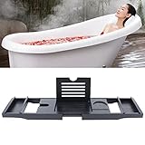 Bamboo Bathtub Stand Washroom Shelf Bathtub Stand Washroom Shelf for Home, Hotel, Bathroom,Die längste erstreckt Sich auf 110