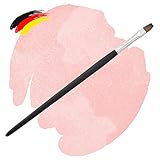 Premium Gel Modellage Pinsel Rotmarder Kolinsky - Made in Germany - Flache Spitze - Größe 6